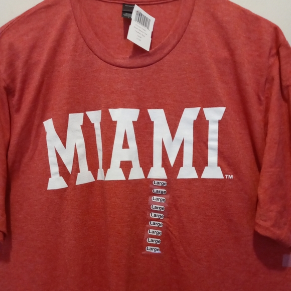 Miami University Heather Red T-shirt Size Large - Picture 5 of 5